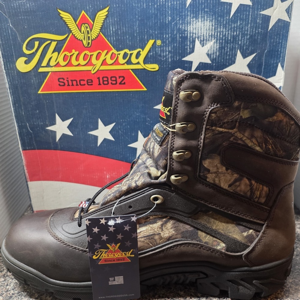 Thorogood Veracity GTX Hunting Boots Men 14 Gore-Tex Mossy Oak 600g Thinsulate